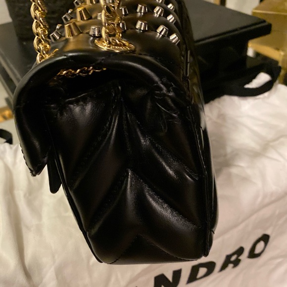 Sandro Crossbody studded leather Yza bag - Picture 7 of 14